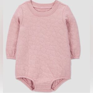 Carter’s baby girls’ quilted bubble romper (0-3 months)